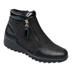 Stiefelette "Rita" mit Reißverschluss, gefüttert schwarz 38 Damen