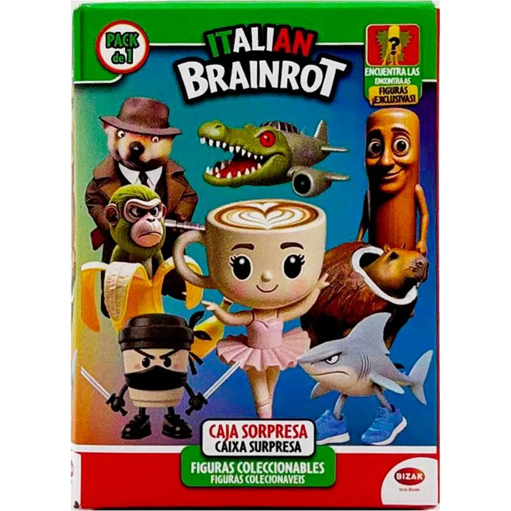 Figuras coleccionables Italian Brainrot pack individual figura sorpresa - Bizak - FashionsVida