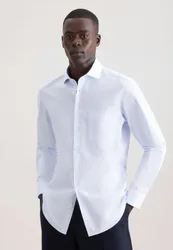 Slim Casual Hemd Gestreift Blau 42
