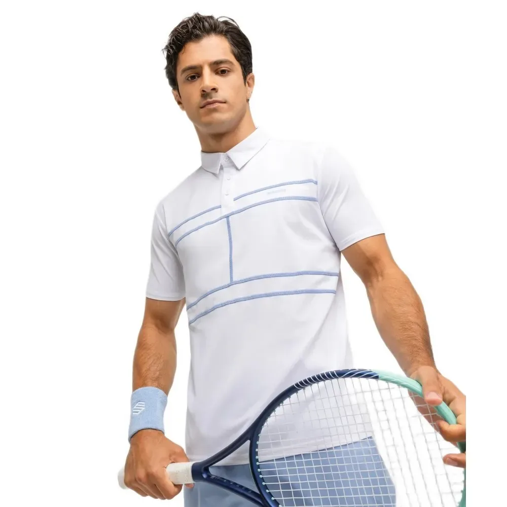 Slice Short Sleeve Polo White XL - Siroko - FashionsVida