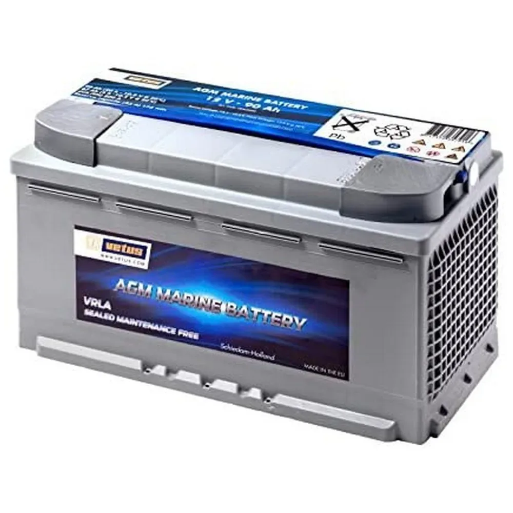 Agm Battery 90ah Grey One Size unisex - Vetus Batteries - FashionsVida