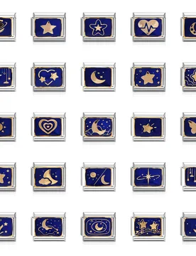 Italian Charm Store Italian Charm Bracelet 9mm Diy Stars and Moon Series - Aliexpress - FashionsVida