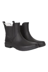 Womens Ankle Wellies - Black - Black - Size: 5