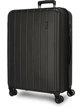 Maleta grande 78 cm expandible wood abs con capacidad de 108l - Movom - FashionsVida