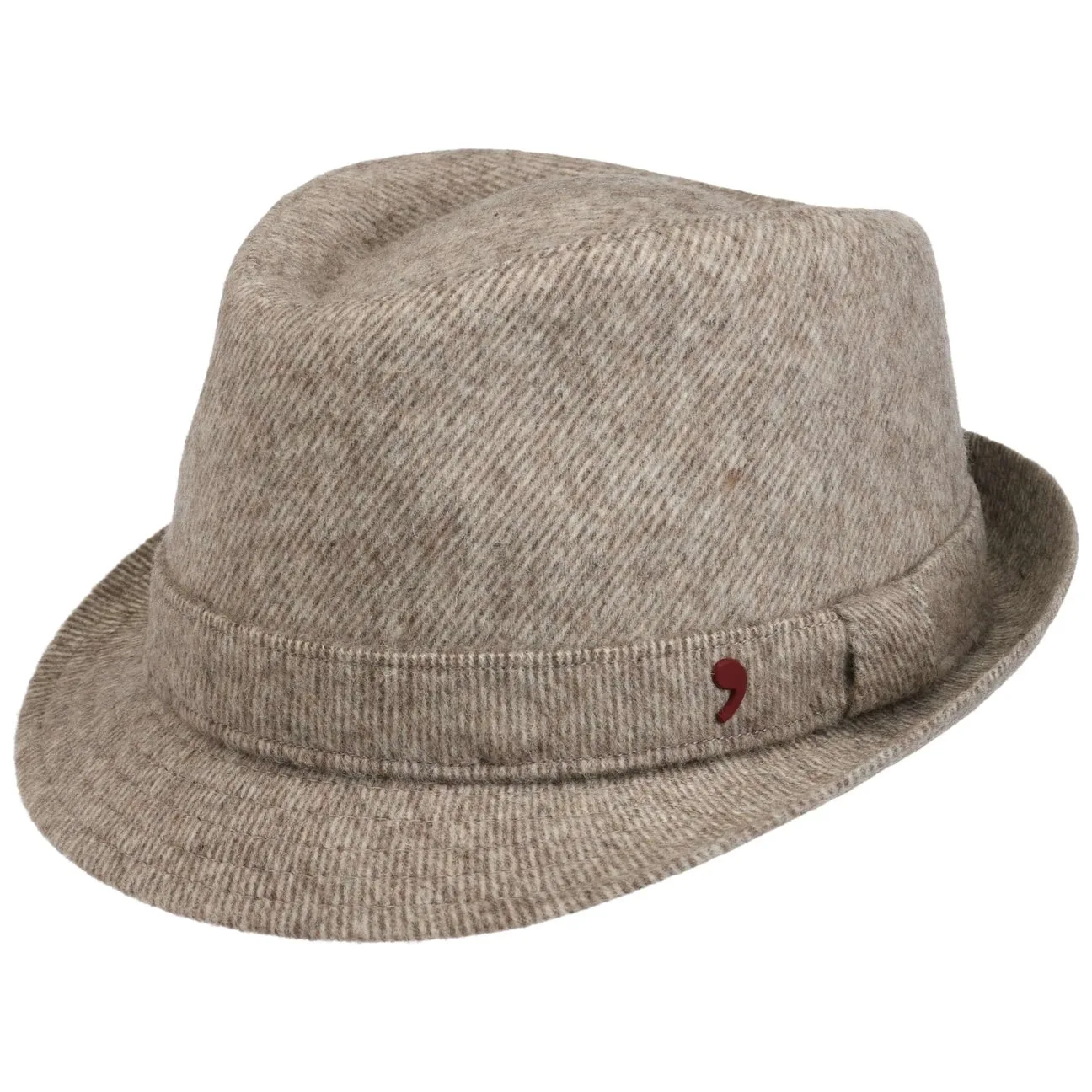 Risco Wool Trilby Hat by Alfonso DEste - beige - Size: L (58-59 cm) - Alfonso D´Este - FashionsVida