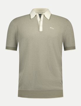 Poloshirt Gestrickt Beige L