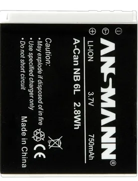 Batterie Au Lithium A-canon Nb-6l Black One Size unisex - Ansmann - FashionsVida