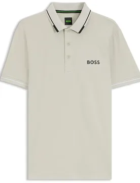 Polo à Manches Courtes Paul Pro 10258089 Light Beige XL male - BOSS - FashionsVida