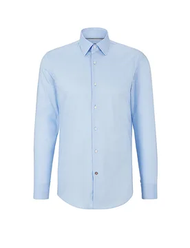 Camisa Slim Fit H-HANK azul 37 - BOSS - FashionsVida