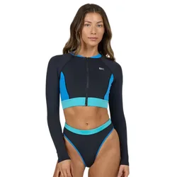 Rash Guard Manches Longues Zippé Surf Break Black L