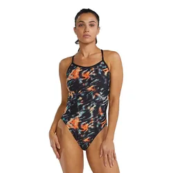 Durafast Elite Trinityfit Validus Swimsuit Orange / Aqua / Black 34 Women