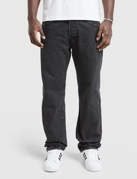 Mens LEVI'S Jeans 501 Relaxed - Nero, nero nero Uomo taglia 30R - Levis - FashionsVida