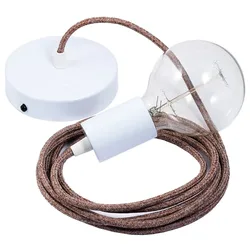 Cables Suspension Luminaire Rs82 50 Cm Glittering Brown / White One Size