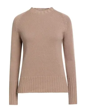 Rollkragenpullover Damen Hellbraun L,M,S,XS Damen - Drumohr - FashionsVida