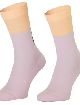 Calzini Block Stripe Crew Bliss Pink / Apricot P EU 39-41 - Scott - FashionsVida