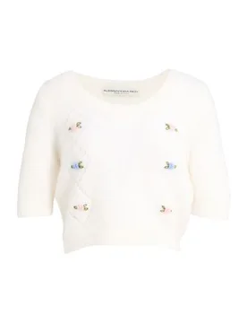Pullover Damen Elfenbein 32,34,36 Damen - Alessandra Rich - FashionsVida