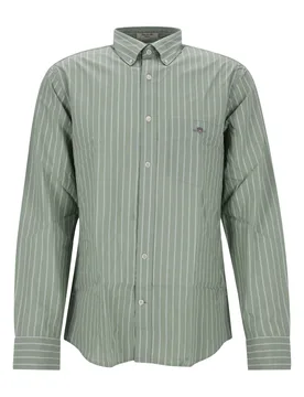 REG CLASSIC POPLIN STRIPE SHIRT ale - M - FashionsVida