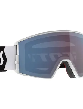 Masque De Ski React Mineral White / Black Enhancer Blue Chrome/CAT2 Homme