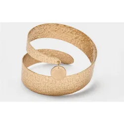 Pulsera rígida entrelazada en liso