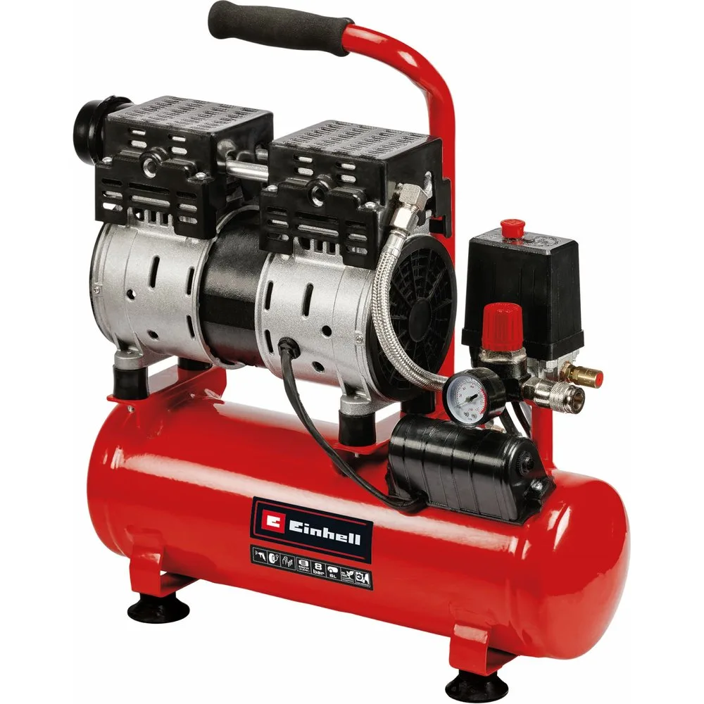 Compresor de Aire Silencioso 6 l 550 W 8 bar - Einhell - FashionsVida