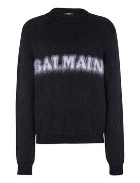 Balmain Girocollo con stampa logo