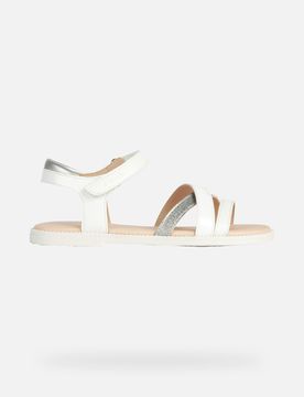 Schuhe Sandal Karly Mädchen Weiß 33 Weiß