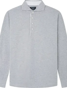Polo A Maniche Lunghe Cutaway Cement M