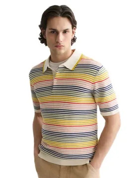 Polo A Maniche Corte 183612 Regular Fit Multicolour Stripe 2XL - Scotch & Soda - FashionsVida