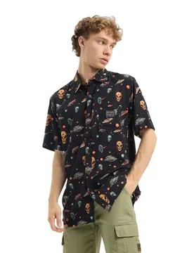 T-shirt à Manches Courtes Invaders Black S