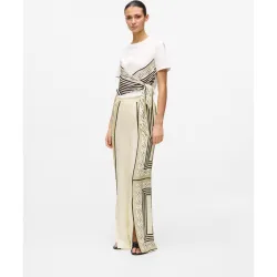 Pantalones de mujer estampados con cintura elástica