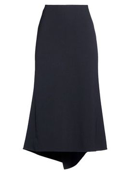 Midi-Rock Damen Marineblau 34,36 Damen
