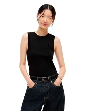 T-shirt Sans Manches Ww0ww47806 Black L