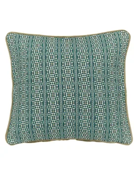 Azmi Geometric Square Cushion Teal Mix - Bedeck of Belfast - FashionsVida