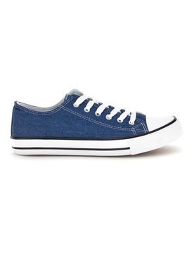 Sneakers blu denim con lacci 8011 43
