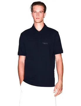 Exchange Polo à Manches Courtes Xm001286_af10366 Deep Navy XL - Giorgio Armani - FashionsVida