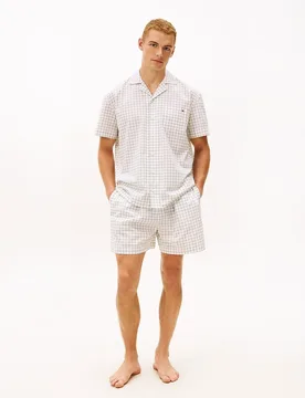 Set pijama de camisa y shorts de hombre - Tommy Hilfiger - FashionsVida