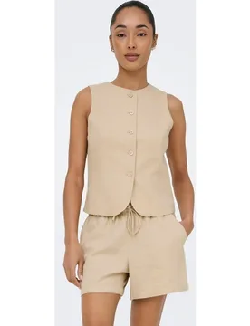 Chaleco sastre de mujer con cierre de botones - Only - FashionsVida