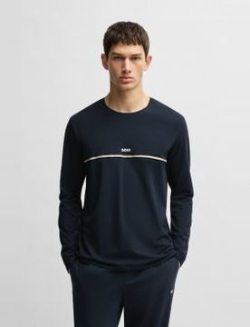 Para hombre. 50515378 Camiseta de pijama (S), Homewear, Algodón, Manga larga