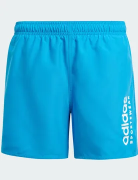 Pantaloni da nuoto CLX con logo Essentials per bambini 5-6A Bright Blue / White - Adidas - FashionsVida