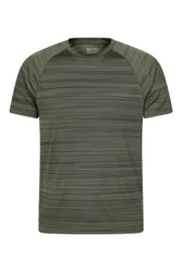 Endurance Stripe IsoCool Mens Tee - Green