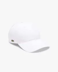 Cappellino bianco con frontino in twill di cotone