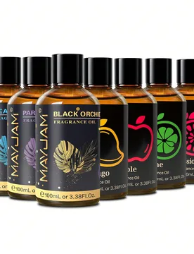 Botella, 100ml/3.38 Fl Oz Aceites Esenciales de Aromaterapia, Adecuado para Difusor, Humidificador, Fragancias DIY, Jabón y Elaboración de Velas, Ac - Shein - FashionsVida