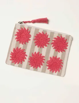 Embroidered Purse Beige Mix female - Fatface - FashionsVida