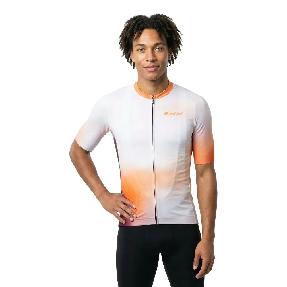 Maglia A Maniche Corte Ombra Eco Micro Orange - Santini - FashionsVida