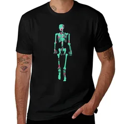 Cherry Blossom Skeleton T-Shirt Work Basic Short Sleeve Top