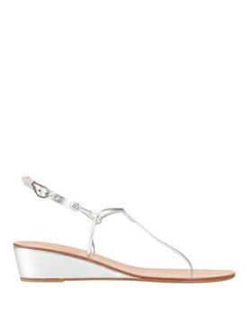 Sandalias de dedo Mujer Plata 41 Mujer