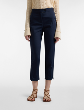 Harmont&blaine pantalone con spacchi donna blue navy