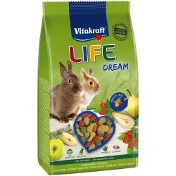 Pienso para conejos enanos Life Dream extrusionado 600 g