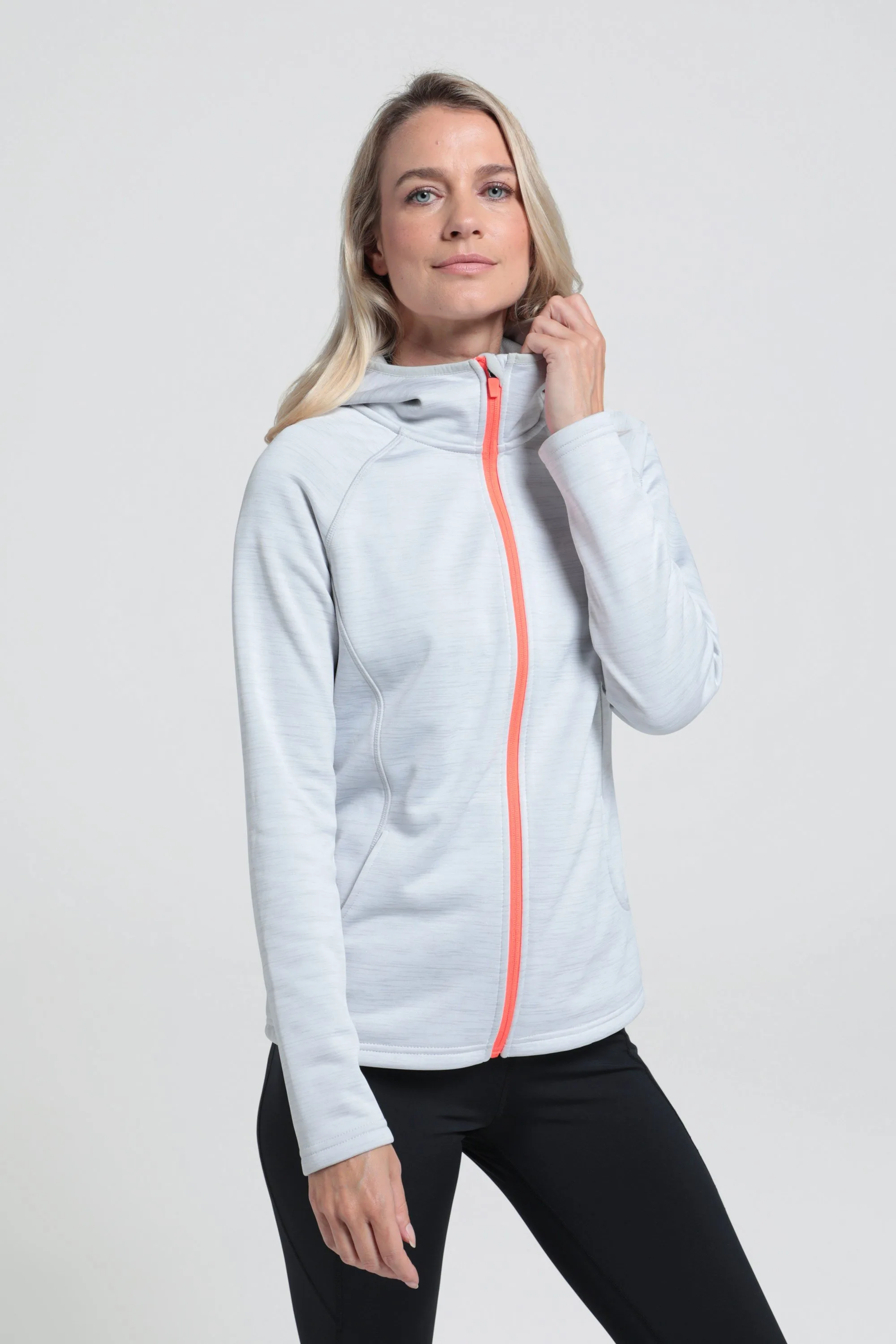 IsoCool Dynamic Chakra Womens Hoodie - Grey - Grey - Size: 6 - Mountain Warehouse - FashionsVida