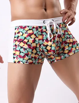 Pc Summer Mens Swimsuit Printed Swimming Boxers Shorts Swimwear Quick Dry Elastic Comfortable Beach Shorts - Aliexpress - FashionsVida